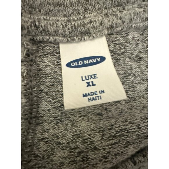 Old Navy Luxe Womens Grey Sleeveless Top XL Soft & Flowing Basic Solid Print - Picture 2 of 3